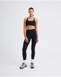 Upstate - Air Sculpt 7/8 Stripe Tight - Black