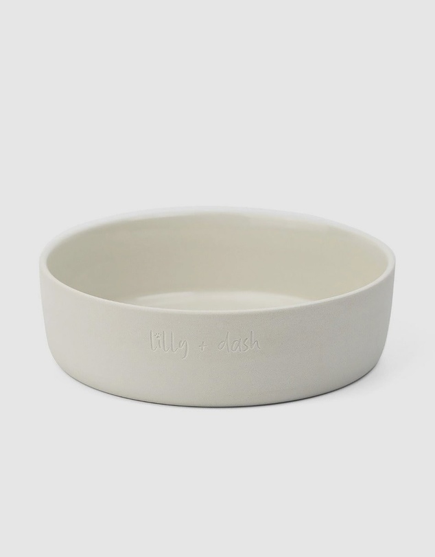 Lilly + Dash - Dog Food Water Ceramic Bowl