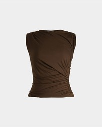 Forcast - Mia Ruched Jersey Top