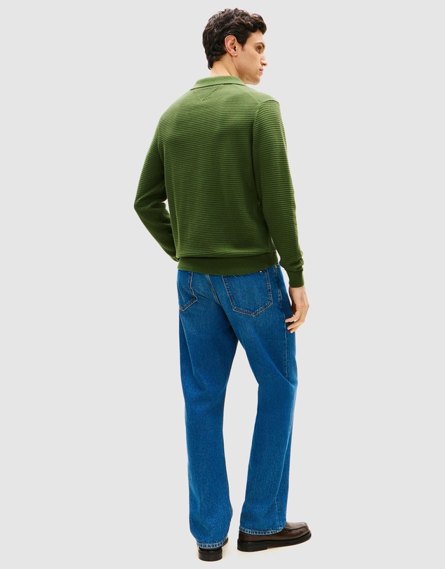 Tommy Hilfiger - Textured Knit Polo Collar Jumper