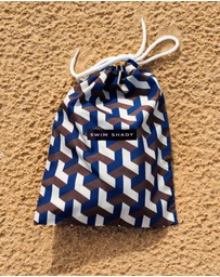 Swim Shady - Cobalt Geo Swim Shorts