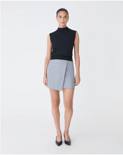 Forcast - Dina Mock Neck Knit Top