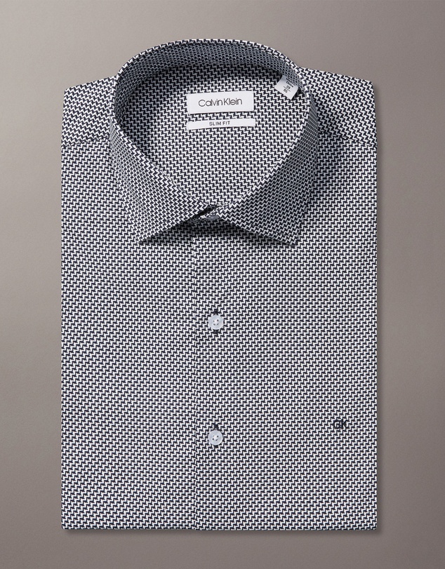 Calvin Klein - Step Print Dress Shirt