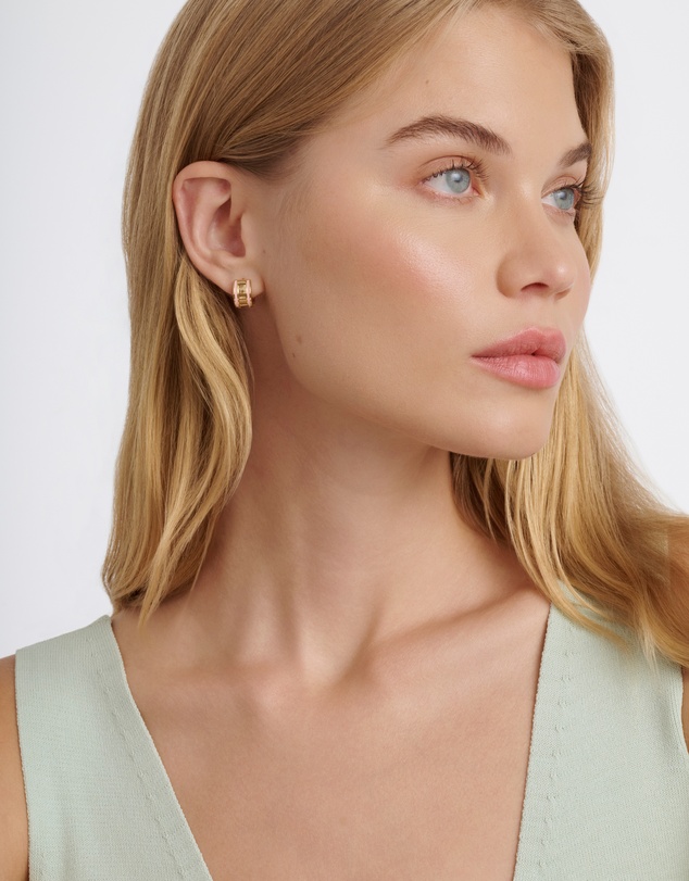 Ted Baker - ROLO: Classic Colour Enamel Roll Huggie Earrings