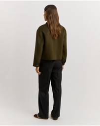 Toorallie - Button Front Wool Jacket