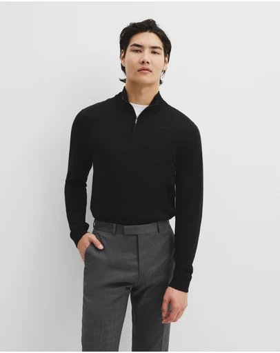 Country Road - Australian Merino Long Sleeve Vam Half Zip Knit