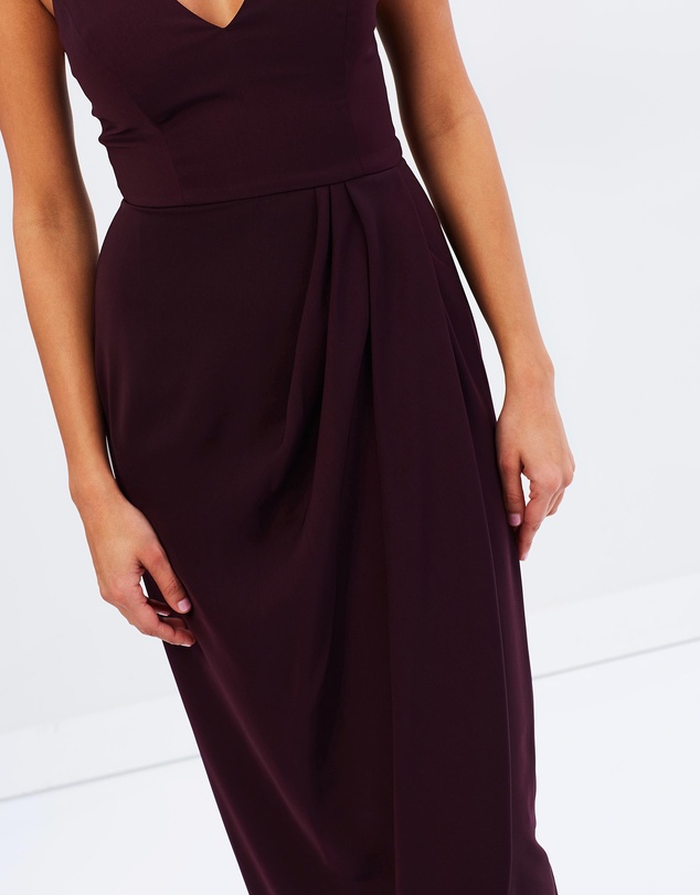 Shona Joy - Core Cocktail Draped Maxi Dress