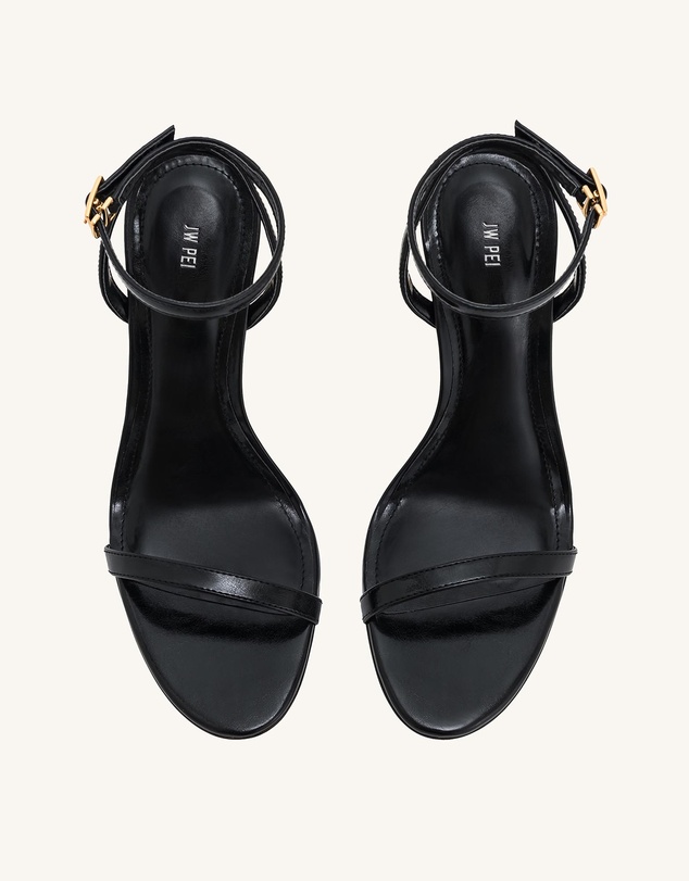 JW PEI - Alivia Gold Metal Heel Sandals