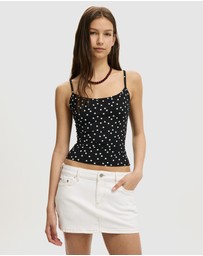 Cotton On - Micro Low Denim Skirt