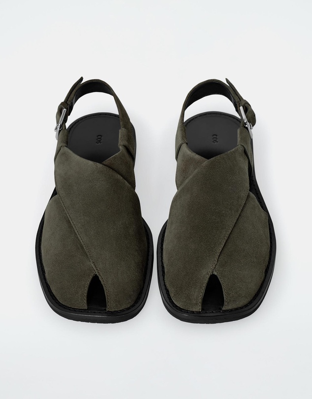 COS - Crossover Leather Slingback Sandals - Women's