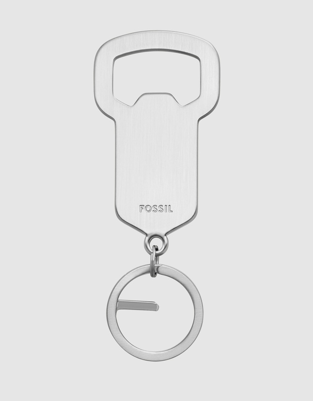 Fossil - Hayes Silver Tone Key Fob