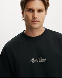 Cotton On - Box Fit Text T-Shirt