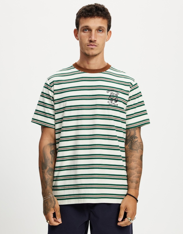 Rhythm - Peace Sun Vintage Stripe SS T-Shirt