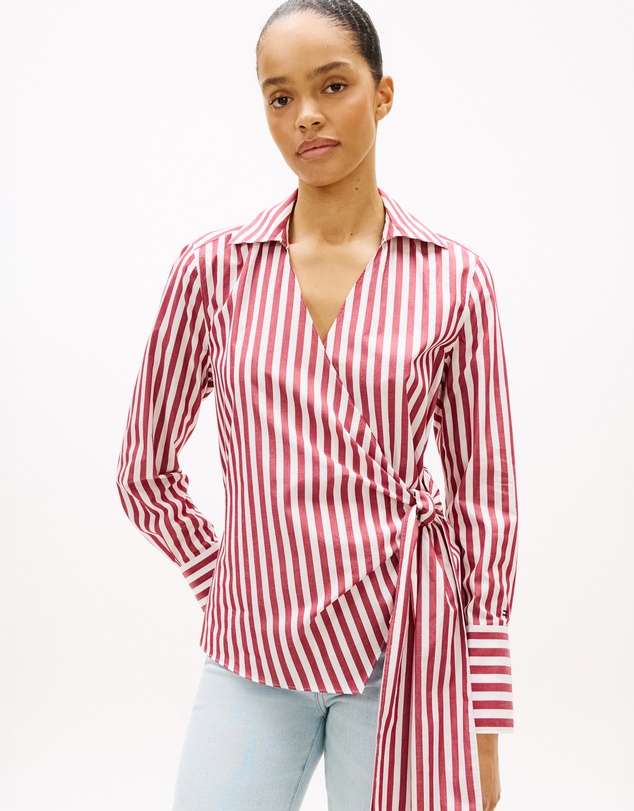 Tommy Hilfiger - Slim Fit Wrap Knot Poplin Shirt
