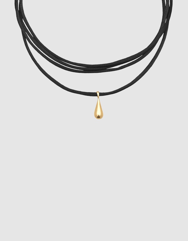 Elli Jewelry - Satin Teardrop Pendant Necklace
