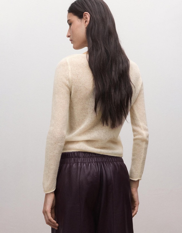 M.N.G - Semi-Transparent Alpaca Sweater