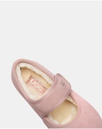 EVERAU - Australian Shepherd Ugg Millie Kids Cow Suede Upper Loafer Oxfords Flats