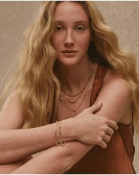 Najo - Volare Yellow Gold Double Chain Bracelet (18.5cm+ext)