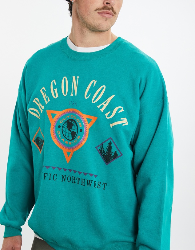 Vintage by The Real Deal - Pre Loved - 90s Oregon Coast USA Sweatshirt