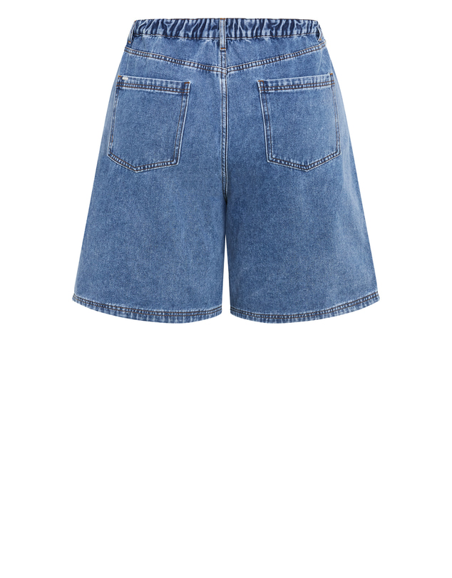 City Chic - Plus size Tessa Tailored Denim Jort - light wash