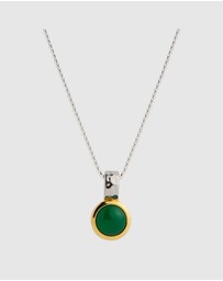 Najo - Solace 2-Tone Green Onyx Necklace