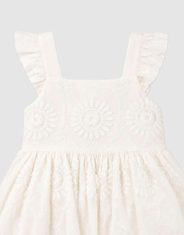 Bebe by Minihaha - Tiered Broidery Dress 3-7Y