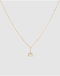 Luna Rae - Solid Gold -Air Element Necklace