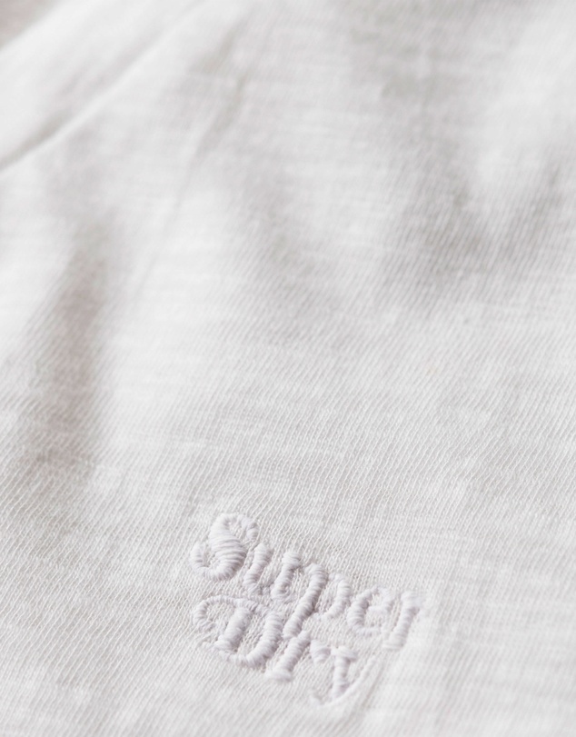 Superdry - Studios Slub Embroidered Vee Tee