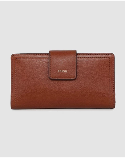 Fossil - Logan Brown Tab Clutch