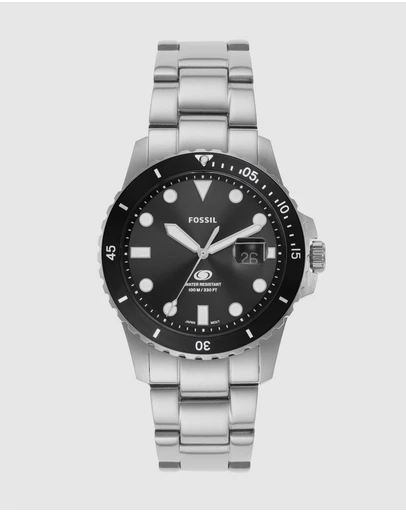 Fossil - Fossil Silver Tone Analogue Watch