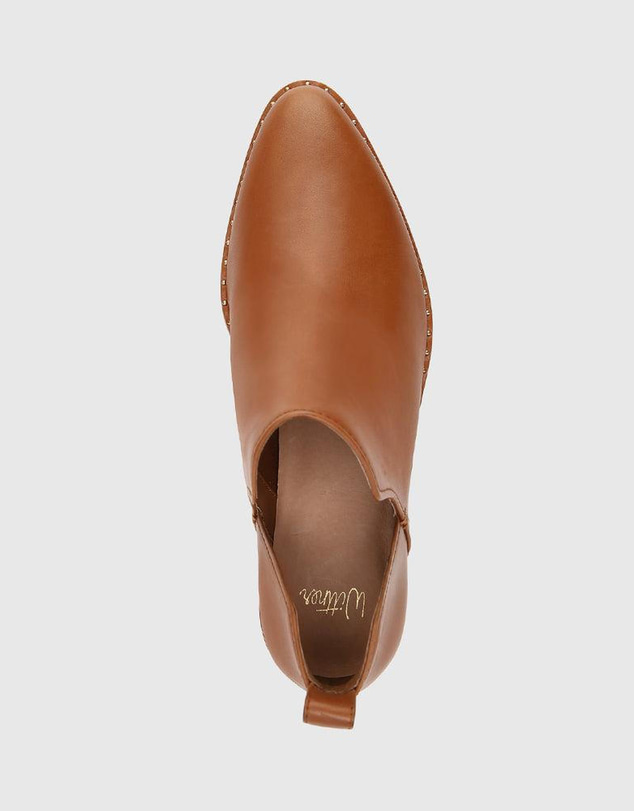 Wittner - Jiya Ankle Boot Havana Tan Leather