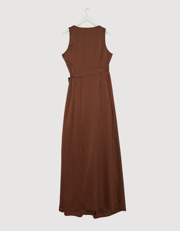 Revibe - Repaired CHANCERY Lani Sleeveless Wrap Maxi Dress - AU 14