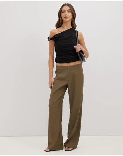 Dazie - Glow Up Low Rise Tailored Pants