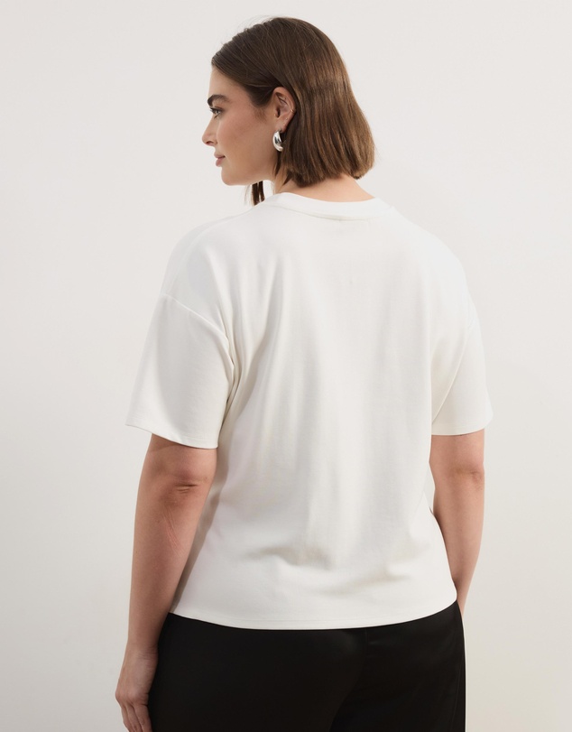 Atmos&Here Curvy - Zulu Trim T-Shirt