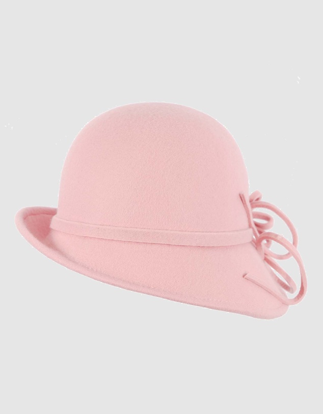 Max Alexander - Winter Felt Pink Cloche Hat
