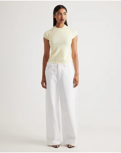 Decjuba - Lily Pleat Detail Knit Tee