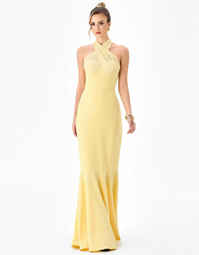 Bariano - Halisa High Neck Gown
