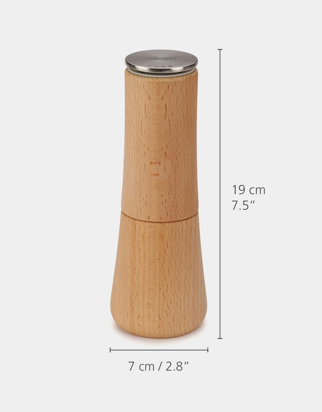 Joseph Joseph - Milltop™ No-spill Salt Mill (Wood)