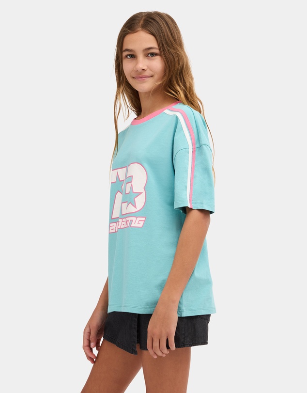 Billabong - Girls 8 to 16 Billa Star Oversized T-Shirt