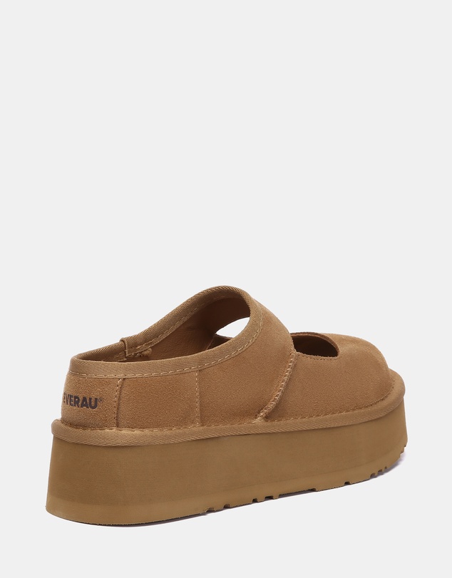 EVERAU - EverAU Ugg Moana Cow Suede Upper Loafer Oxfords Flats
