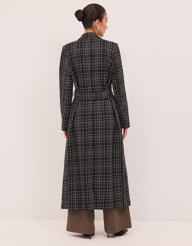 Calli - Nadia Tweed Trench Coat