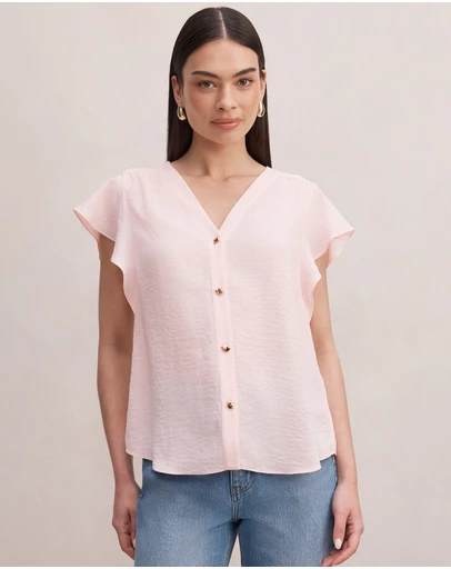 Forever New - Cecilia Flutter Sleeves Blouse