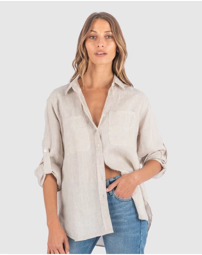CAMIXA - Luna Oversize Linen Shirt