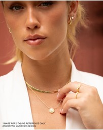Mestige - Angel Number Necklace 444 - 18K Gold Plated