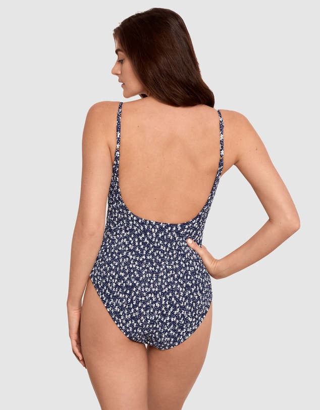 Polo Ralph Lauren - Le Petit Fleur Smocked Kennedy Low Back Swimsuit