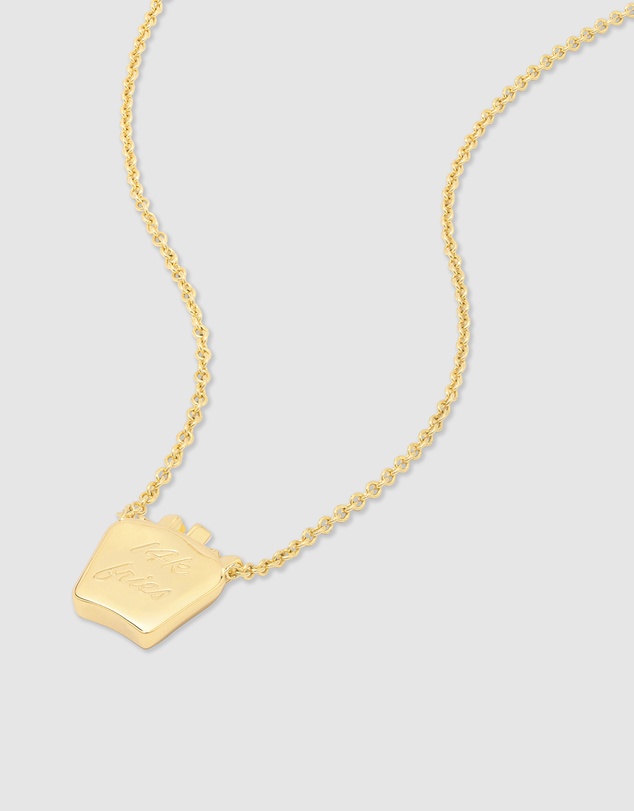 Wanderlust + Co - Fries Gold Necklace
