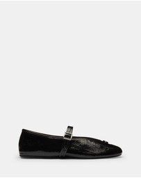 Coach - Sculpted C Crinkle Patent Leather Soft Mary Jane