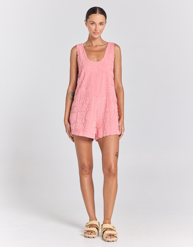 Poolside Paradiso - Mai Tai Romper - Rose