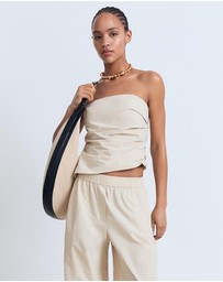 M.N.G - Paper Bag Cotton Trousers