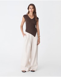 Forcast - Galina Ruched Lyocell Knit